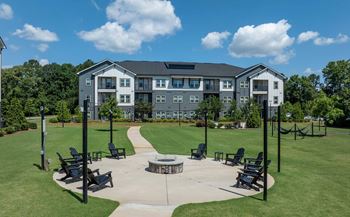 Lushly landscaped courtyards and green spaces
